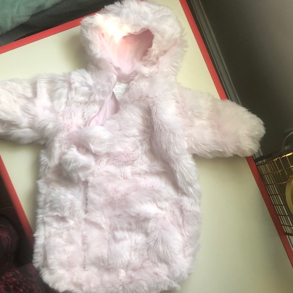 Fluffy Pink Baby bunting!
